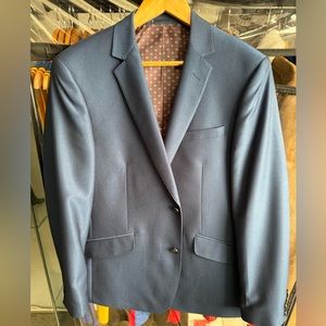 Blue NHP Men’s Slim Fit Blazer Suit Jacket Lined 40S